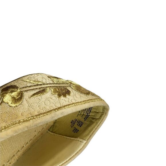 Predictions Yellow Beaded Ballet Flats Size 8.5 - Picture 7 of 8